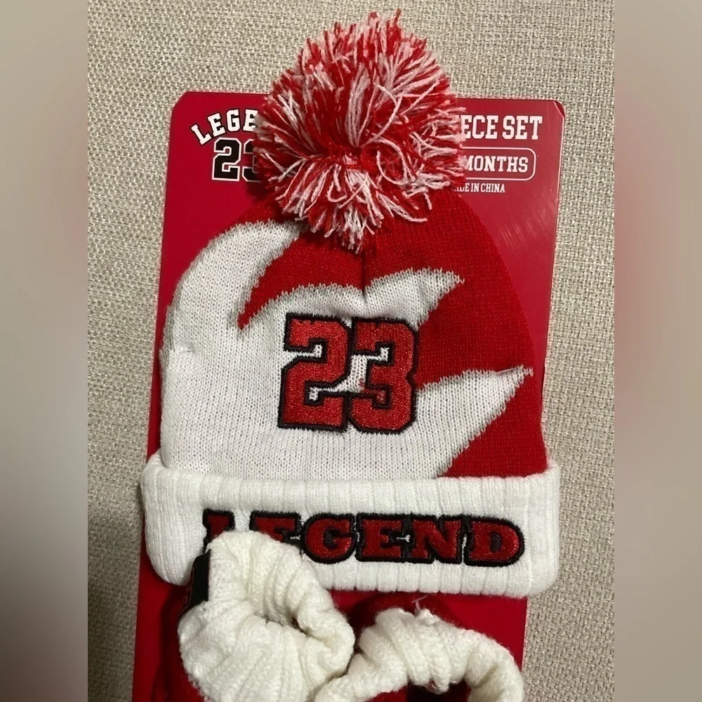 Legend 23 Baby Beanie and Bootie Set